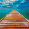 Long Dock Going To Ocean Diamond Painting Art