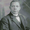 Monochrome Booker Washington Diamond Painting Art