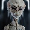 Old Grey Alien Diamond Painting Art