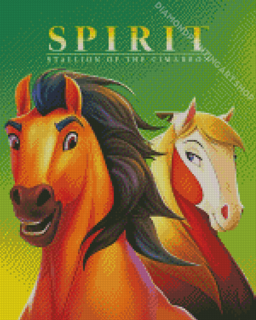 Spirit Stallion Of The Cimarron Animation Poster Diamond Painting Art