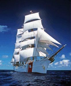 White American Tall Ships Diamond Painting Art