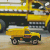 Yellow Tonka Truck Diamond Painting Art