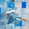 Abstract Heron Flying Diamond Painting Art