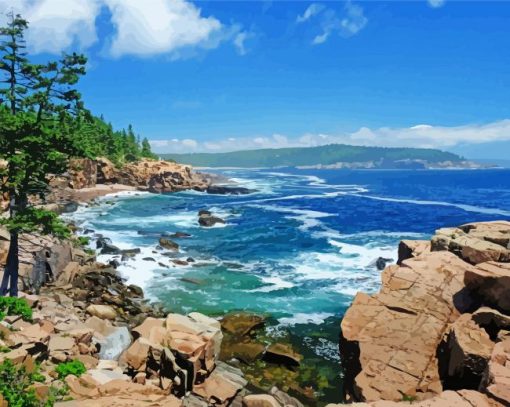 Acadia National Park Diamond Painting Art