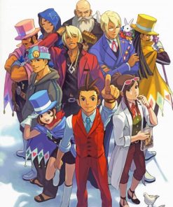 Ace Attorney Characters Diamond Painting Art