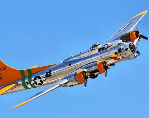 B17 Bomber Plane Diamond Painting Art