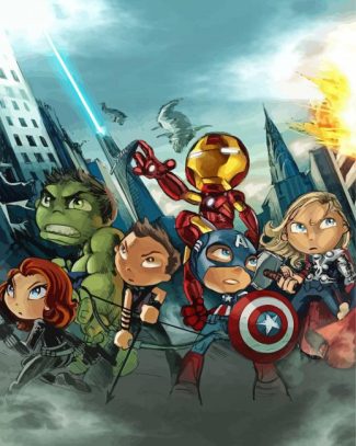 Baby Marvels Avengers Art Diamond Painting Art