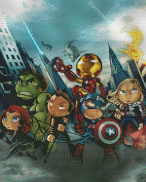 Baby Marvels Avengers Art Diamond Painting Art