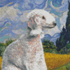 Bedlington Terrier Dog Diamond Painting Art