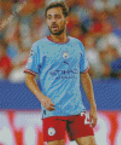 Bernardo Silva Manchester City Player Diamond Painting Art