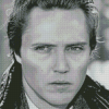 Black And White Young Christopher Walken Diamond Painting Art