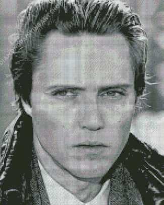 Black And White Young Christopher Walken Diamond Painting Art