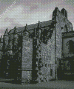Black And White Rosslyn Chapel Diamond Painting Art