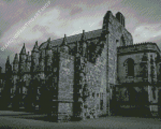 Black And White Rosslyn Chapel Diamond Painting Art