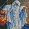 Creepy Halloween Ghost Diamond Painting Art