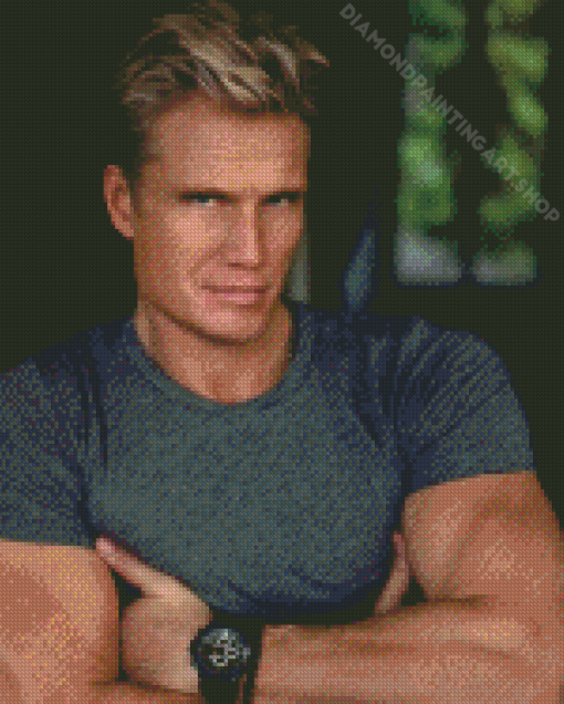 Dolph Lundgren Swedish Actor Diamond Painting Art