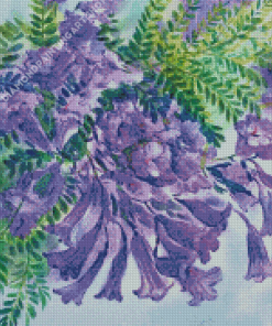 Flowering Plants Jacaranda Diamond Painting Art