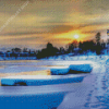 Frozen River In Muskoka Diamond Painting Art