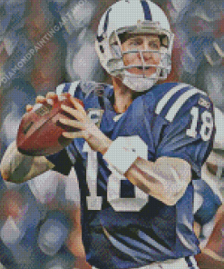 Indianapolis Colts Player Diamond Painting Art