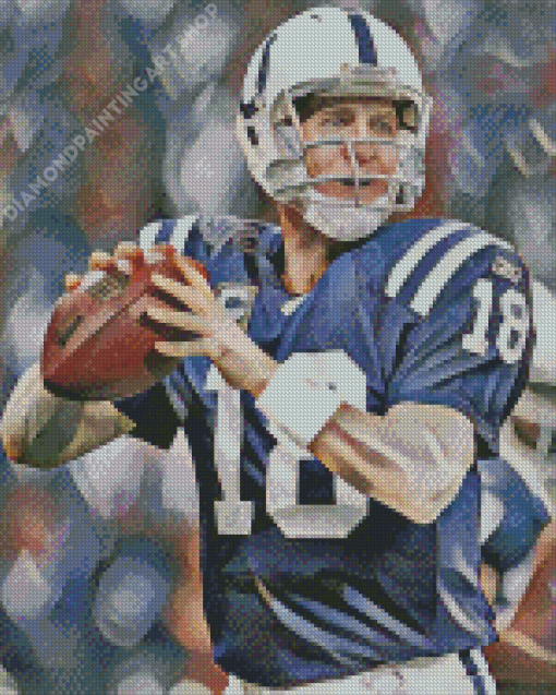 Indianapolis Colts Player Diamond Painting Art