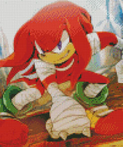 Knuckles The Echidna Sonic The Hedgehog Film Diamond Painting Art