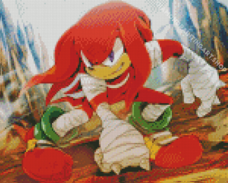 Knuckles The Echidna Sonic The Hedgehog Film Diamond Painting Art