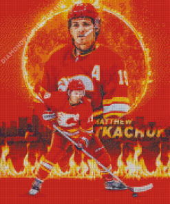 Matthew Tkachuk Calgary Flames Player Diamond Painting Art