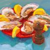 Oyster And Lime Diamond Painting Art