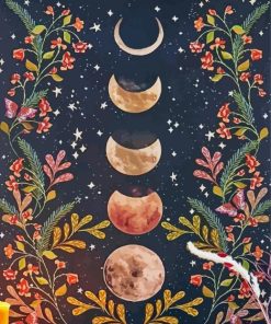 Phases Of The Moon Diamond Painting Art
