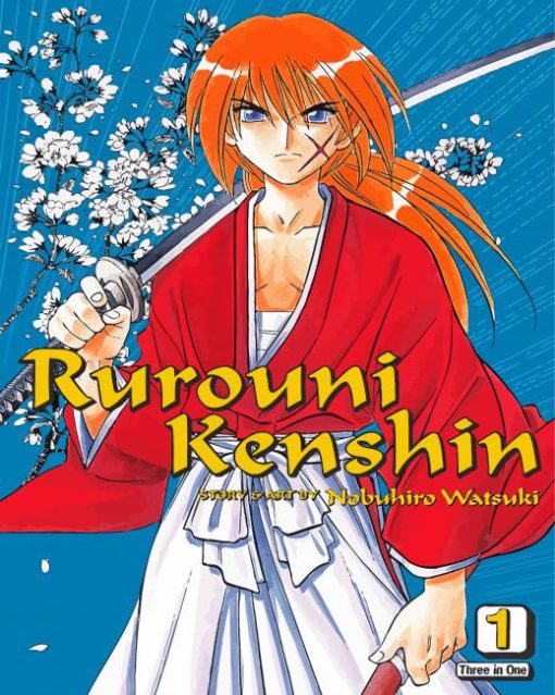 Rurouni Kenshin Vintage Anime Poster Diamond Painting Art