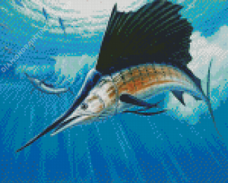 Sailfish Fishes Diamond Painting Art