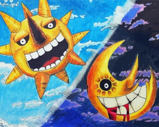 Soul Eater Moon Diamond Painting Art