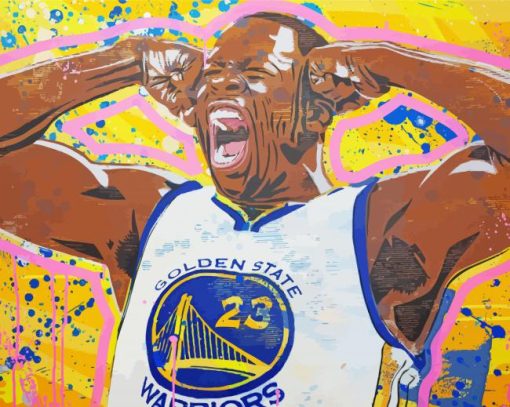 Splatter Draymond Green Diamond Painting Art