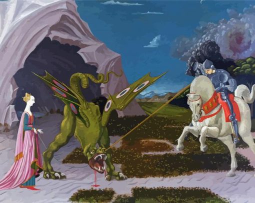 St George And The Dragon Diamond Painting Art