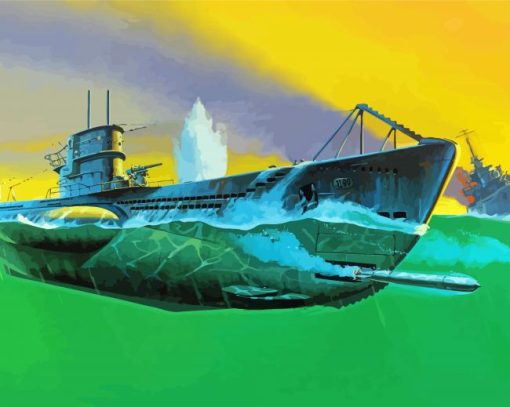 Submarine Diamond Painting Art
