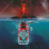 Tabasco Volcano Diamond Painting Art