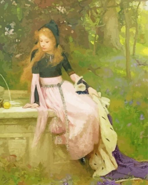 The Girl And Frog Diamond Painting Art