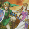 The Princess Zelda And Link Diamond Painting Art