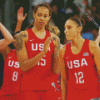 United States Women's National Basketball Team Diamond Painting Art
