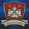 West Ham Football Emblem Diamond Painting Art