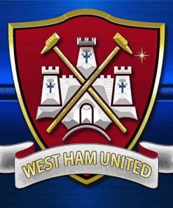 West Ham Football Emblem Diamond Painting Art