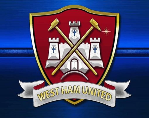 West Ham Football Emblem Diamond Painting Art