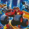 Blaze And The Monster Machines Diamond Painting Art