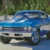 Blue 1969 Chevy Chevelle Art Diamond Painting Art