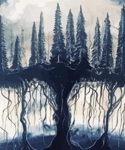Fantasy Creepy Forest Art Diamond Painting Art