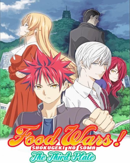 Food Wars Shokugeki Poster Diamond Painting Art