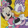 Happy Minnie Mouse And Daisy Diamond Painting Art