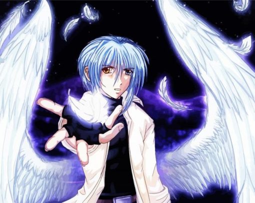 Male Angel Anime Diamond Painting Art