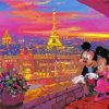Mickey And Minnie In Paris Diamond Painting Art