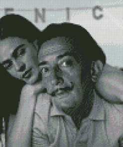 Monochrome Frida And Dali Diamond Painting Art